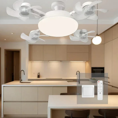 Socket Ceiling Fan with Light & Remote Control